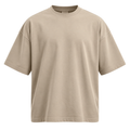 Premium Heavyweight Oversized T-Shirt – Sand Beige | ULLVEMORA