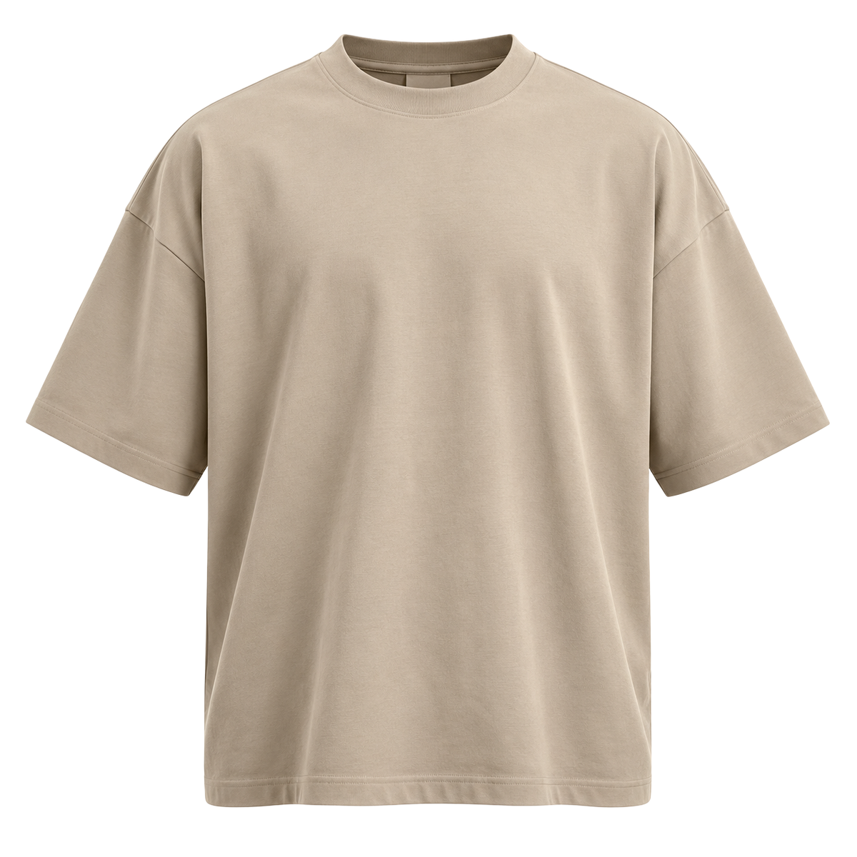 Premium Heavyweight Oversized T-Shirt – Sand Beige | ULLVEMORA