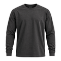 Premium Cotton Long Sleeve T-Shirt – Dark Charcoal Grey | ULLVEMORA