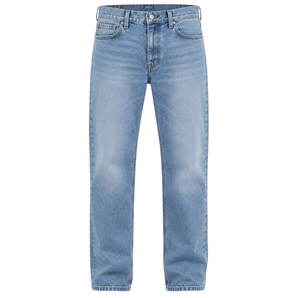 Premium Straight Leg Denim Jeans – Light Blue Wash | ULLVEMORA