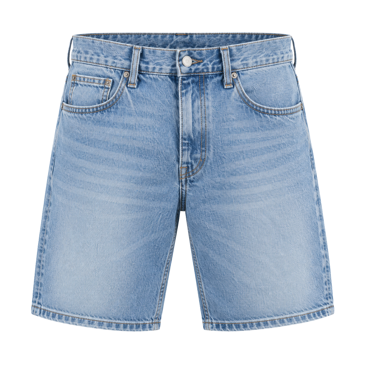 Premium Relaxed Fit Denim Shorts – Light Blue Wash | ULLVEMORA